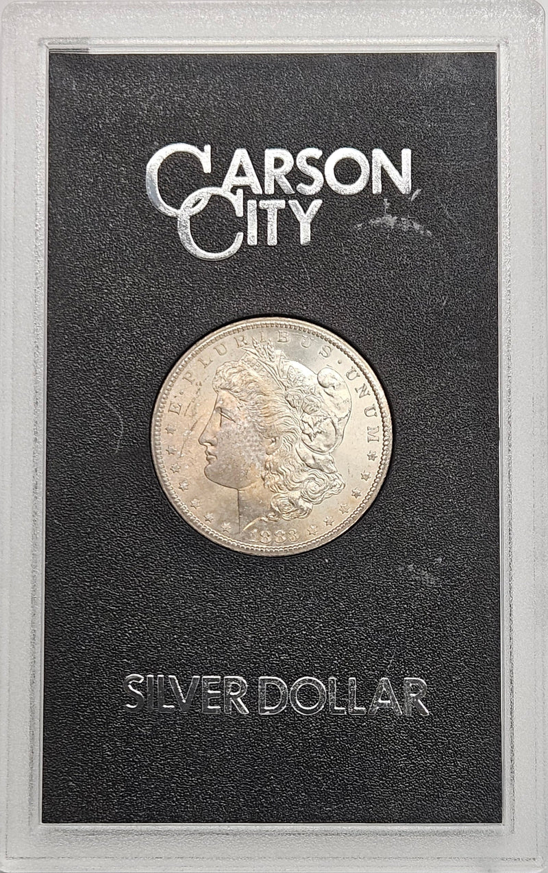 1883-CC Morgan Dollar GSA Case Select BU+ Toned