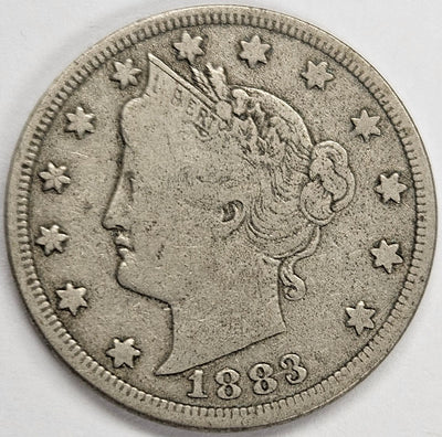 1883 No CENTS Liberty Nickel Fine