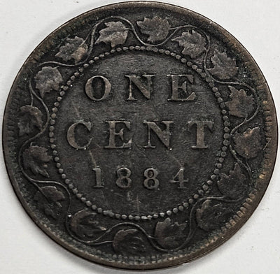 1884 Canadian Cent Fine/VF