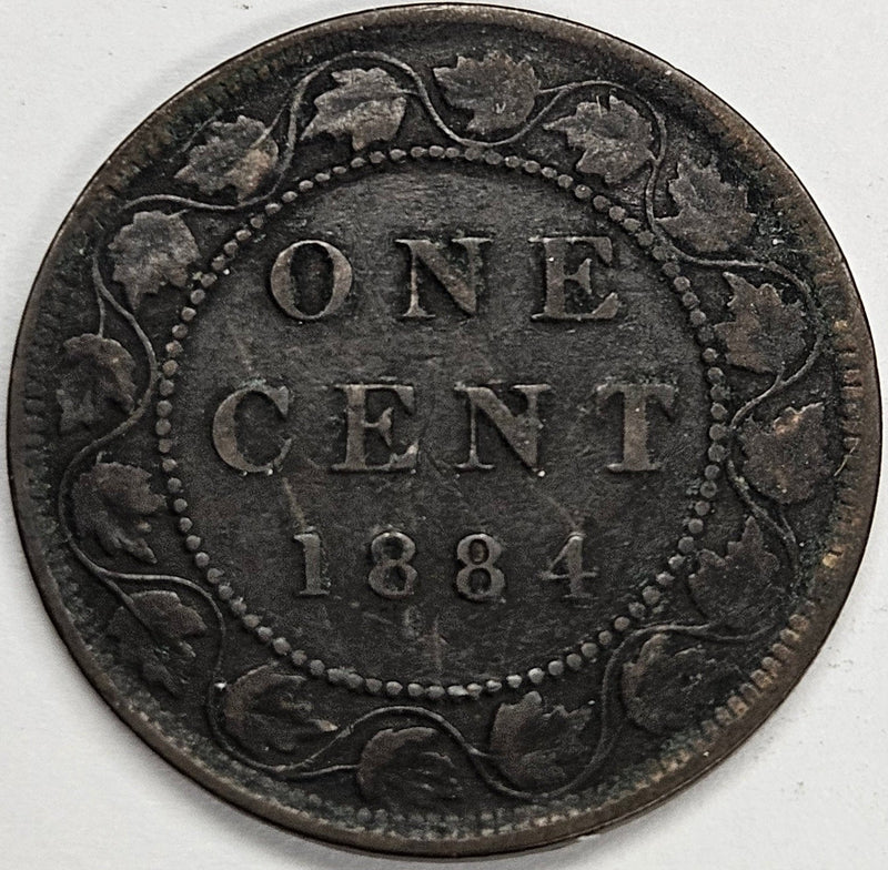 1884 Canadian Cent Fine/VF