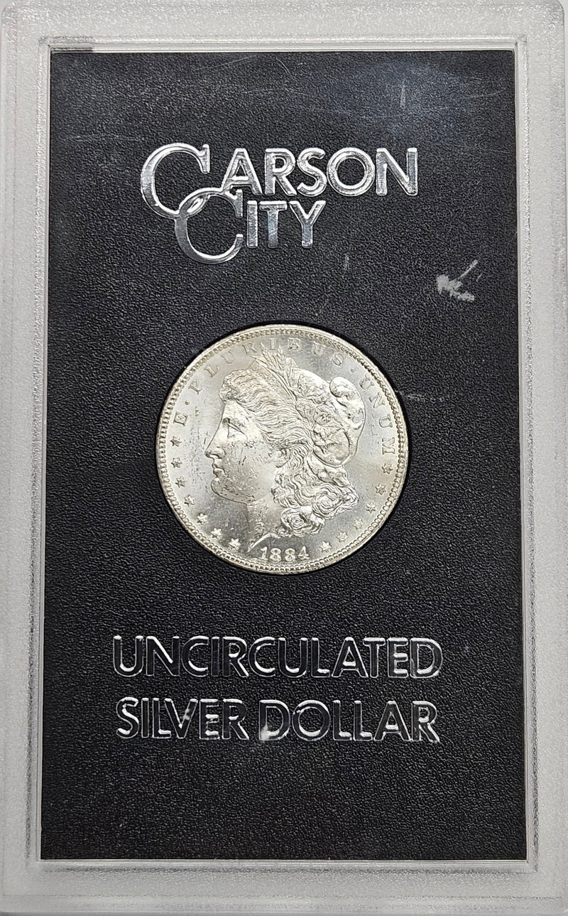 1884-CC Morgan Dollar GSA Case Choice BU+