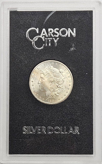 1884-CC Morgan Dollar GSA Case Choice BU+ light toning