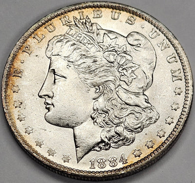 1884-O Morgan Dollar Gem BU Color!