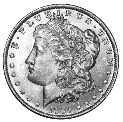 1885-O Morgan Dollar Choice BU+