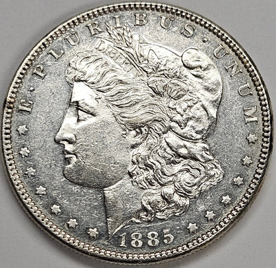 1885 Morgan Dollar AU Prooflike
