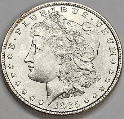 1885 Morgan Dollar Choice BU+