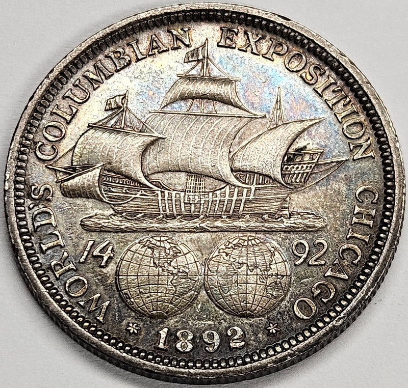 Columbian Half 1892 . . . . Select BU Toned