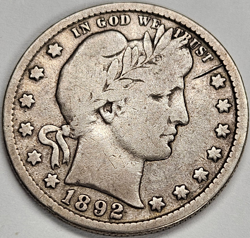 1892-S Barber Quarter . . . . Fine