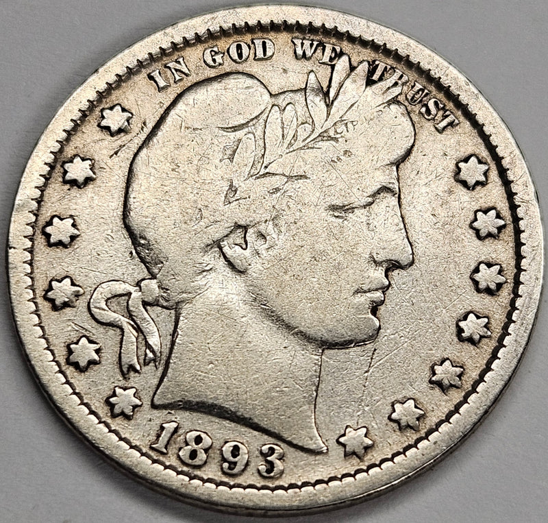 1893 Barber Quarter . . . . Fine