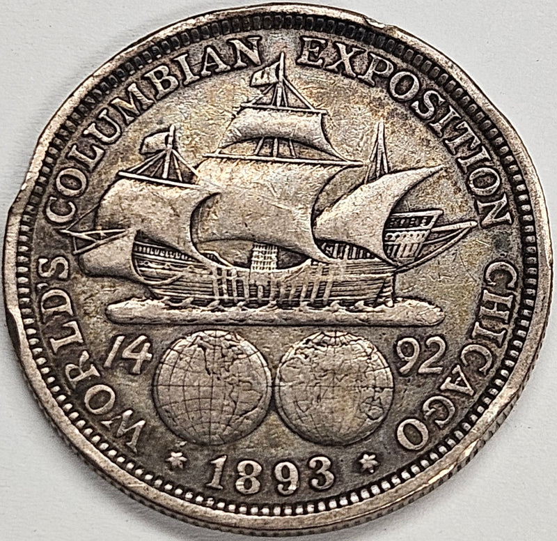 Columbian Half 1893 . . . . XF rim hits