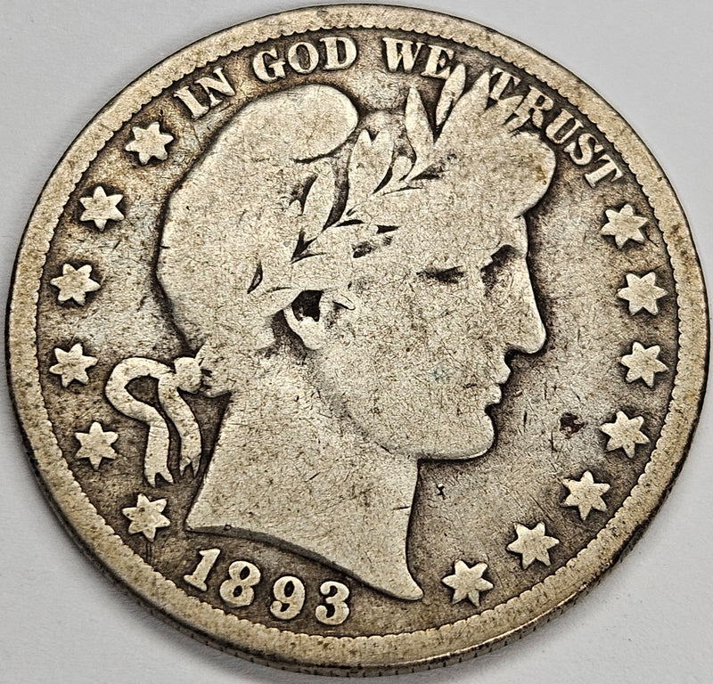 1893-O Barber Half . . . . Very Good