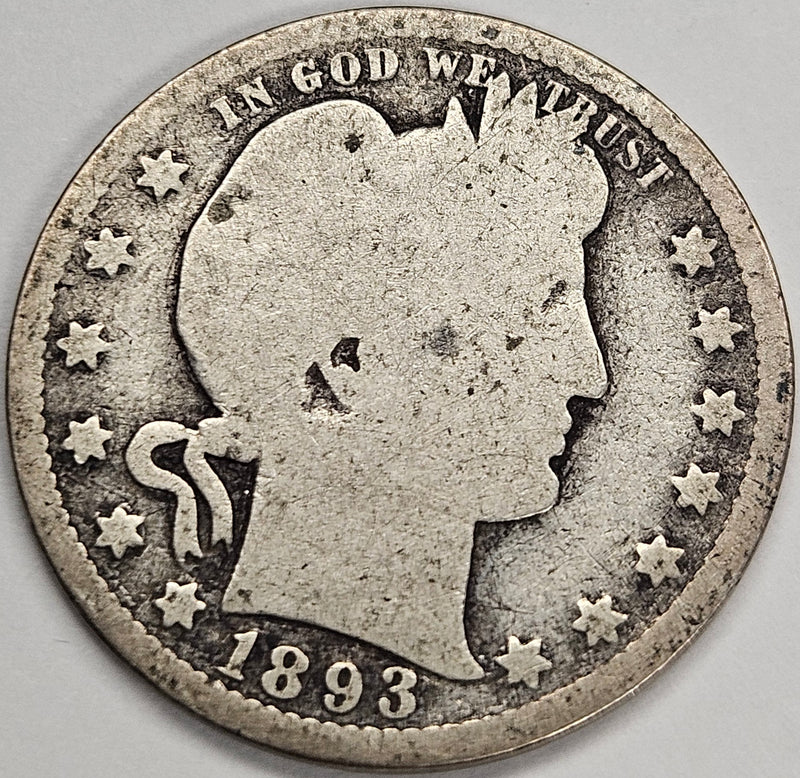 1893-O Barber Quarter . . . . Good