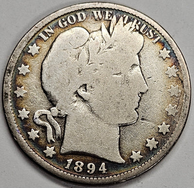 1894 Barber Half Very Good