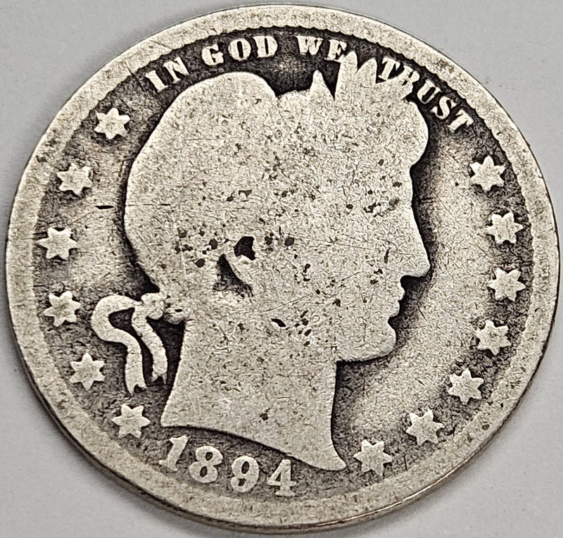 1894 Barber Quarter . . . . AG/Good