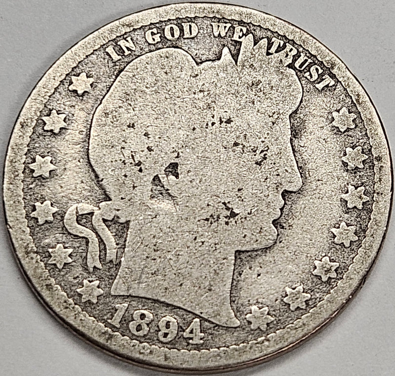1894 Barber Quarter . . . . Good