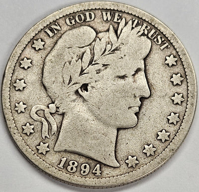 1894-S Barber Half Very Good