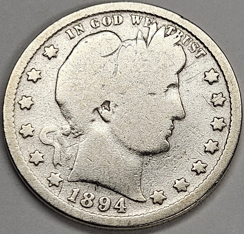 1894-S Barber Quarter . . . . Good
