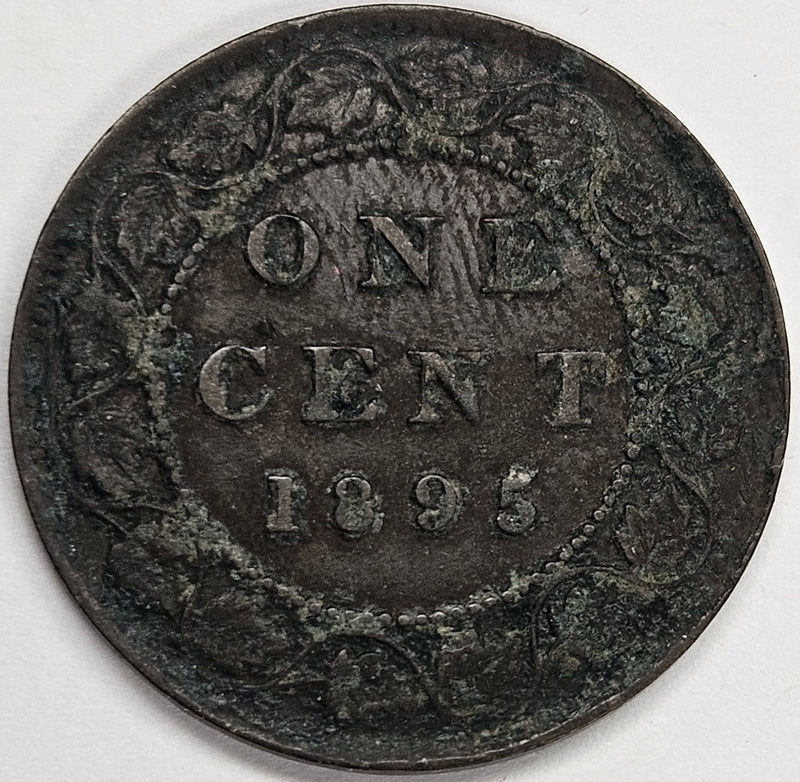 1895 Canadian Cent XF corrosion