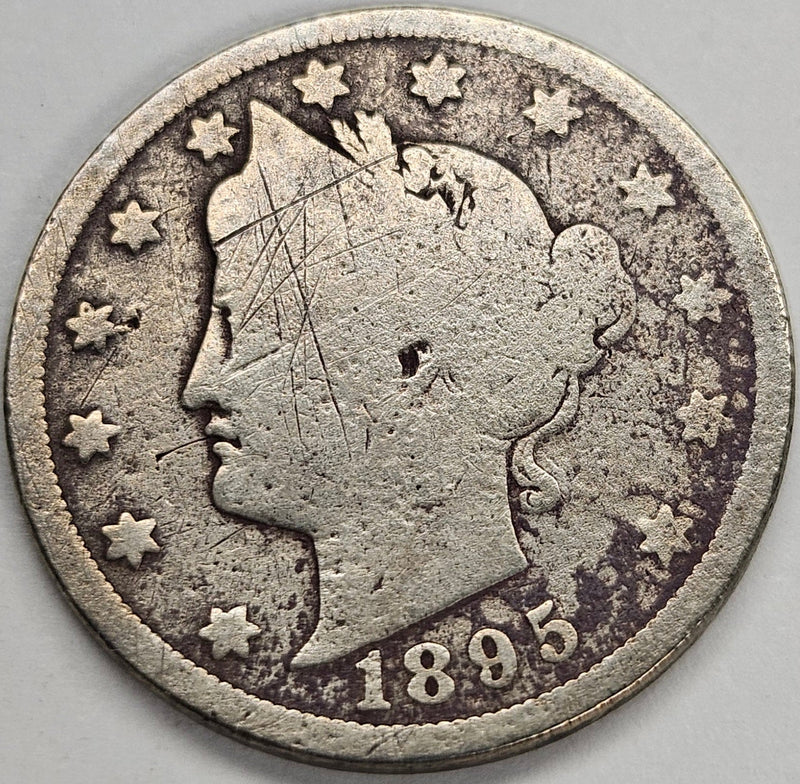 1895 Liberty Nickel . . . . Good light scratches