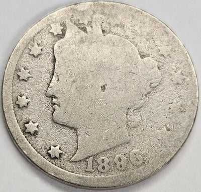 1896 Liberty Nickel About Good