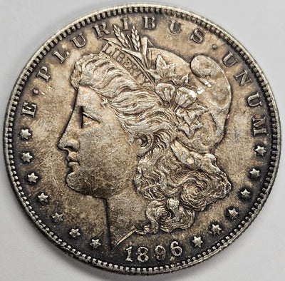1896 Morgan Dollar Choice BU Toned
