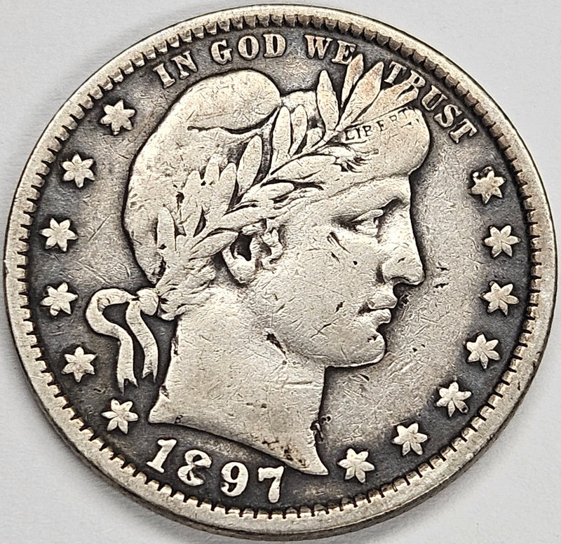 1897 Barber Quarter . . . . Fine/VF