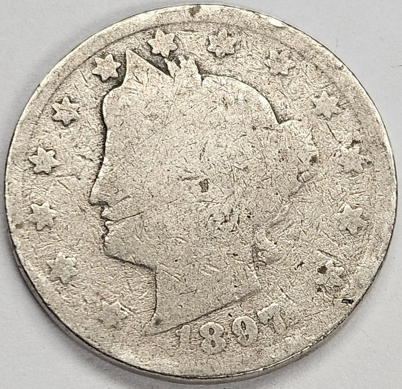 1897 Liberty Nickel About Good