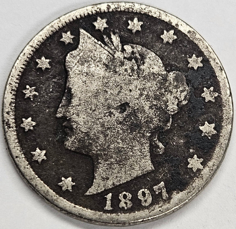 1897 Liberty Nickel Good dark