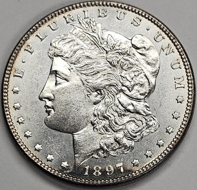 1897 Morgan Dollar Choice BU Prooflike