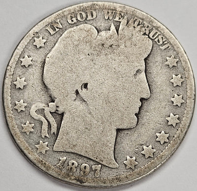 1897-O Barber Half AG/Good