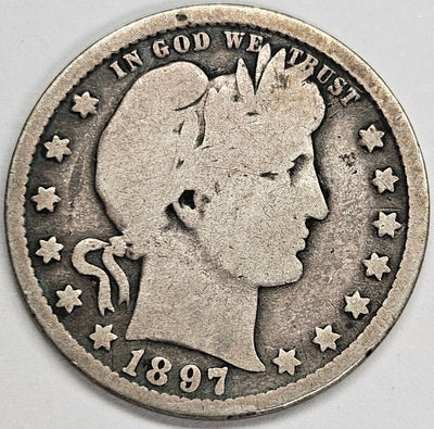 1897-O Barber Quarter Good/VG