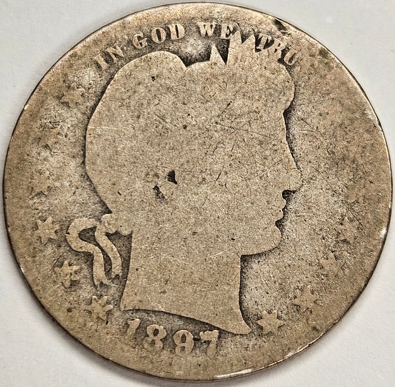 1897-S Barber Quarter About Good