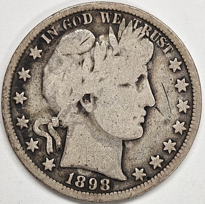 1898 Barber Half Very Good
