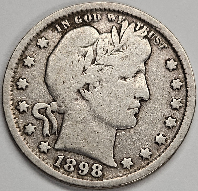 1898 Barber Quarter . . . . Fine/VF