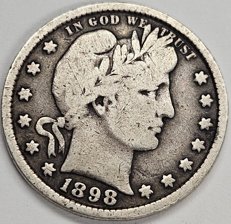 1898 Barber Quarter . . . . Fine