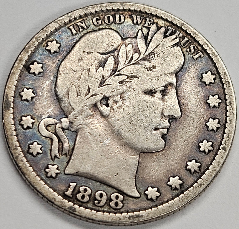 1898 Barber Quarter . . . . VF/XF