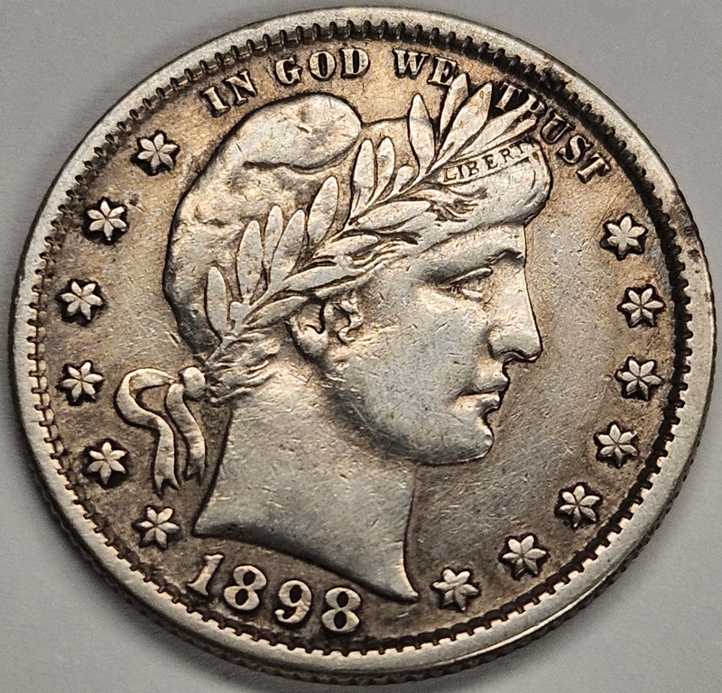 1898 Barber Quarter . . . . Extremely Fine