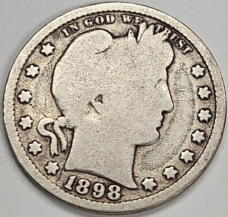 1898-S Barber Quarter . . . . Good