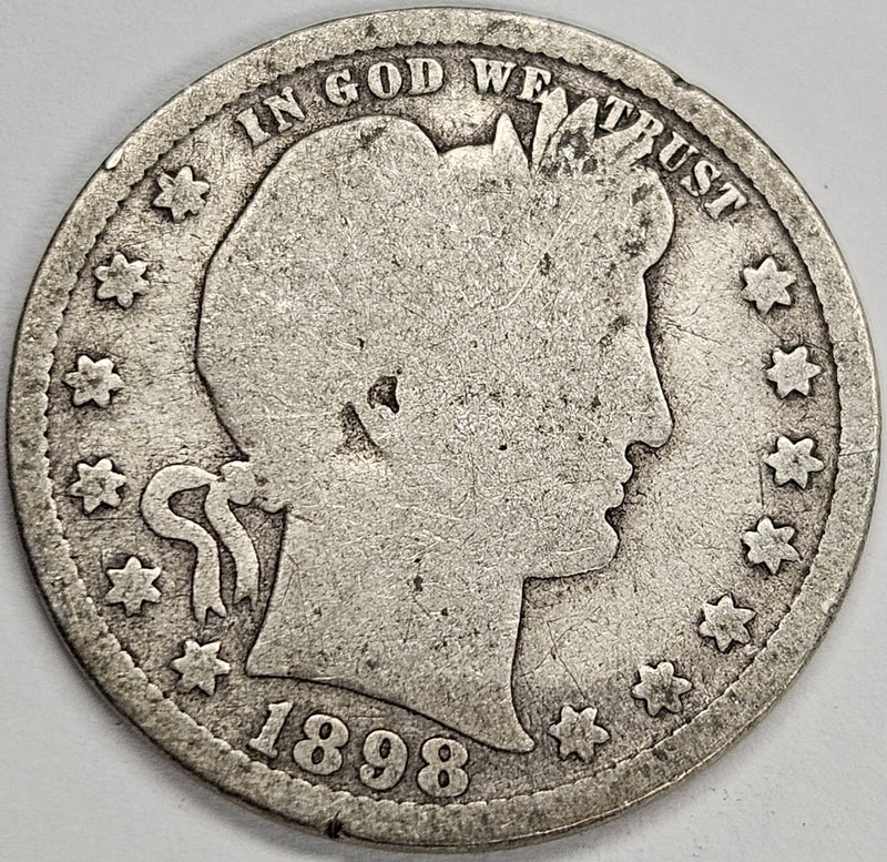 1898-S Barber Quarter . . . . Good
