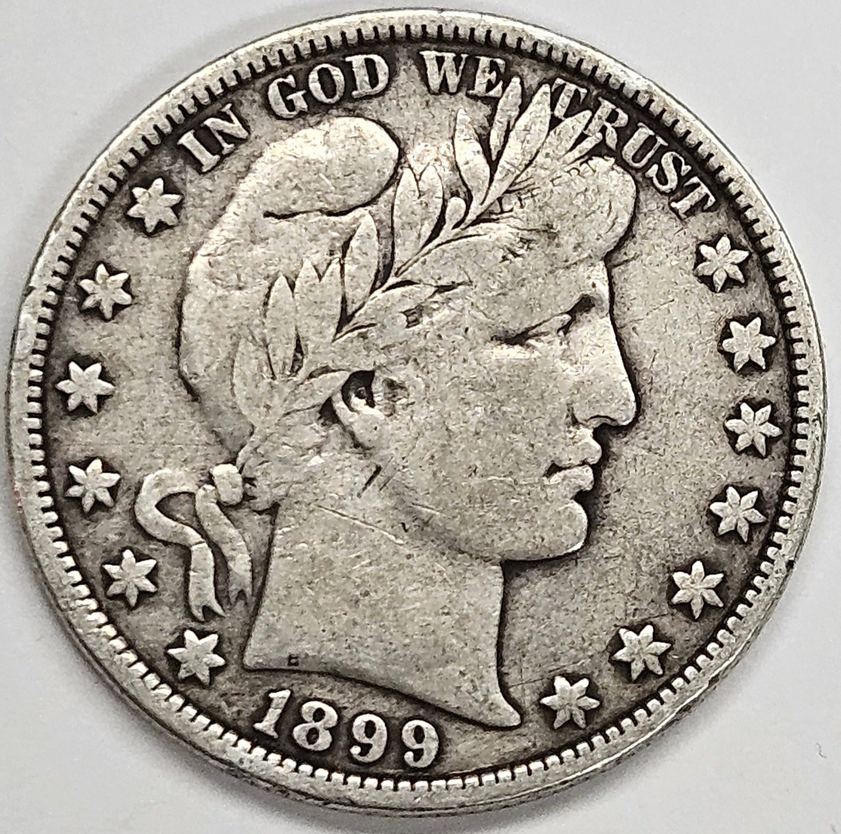 1899 Barber Half Very Fine – Mount Vernon Coin