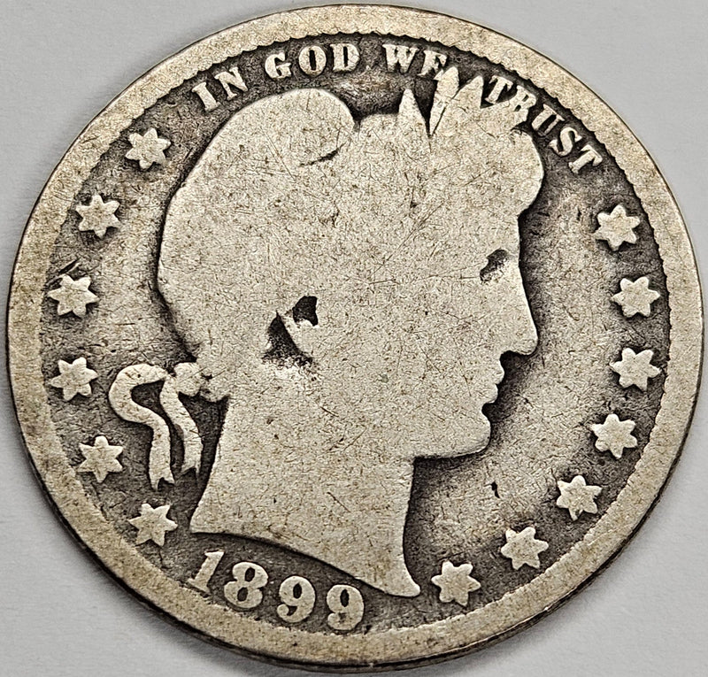 1899-O Barber Quarter . . . . Good