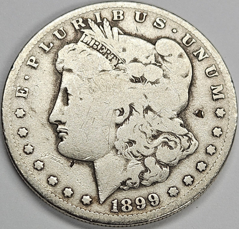 1899-S Morgan Dollar VG obverse hit