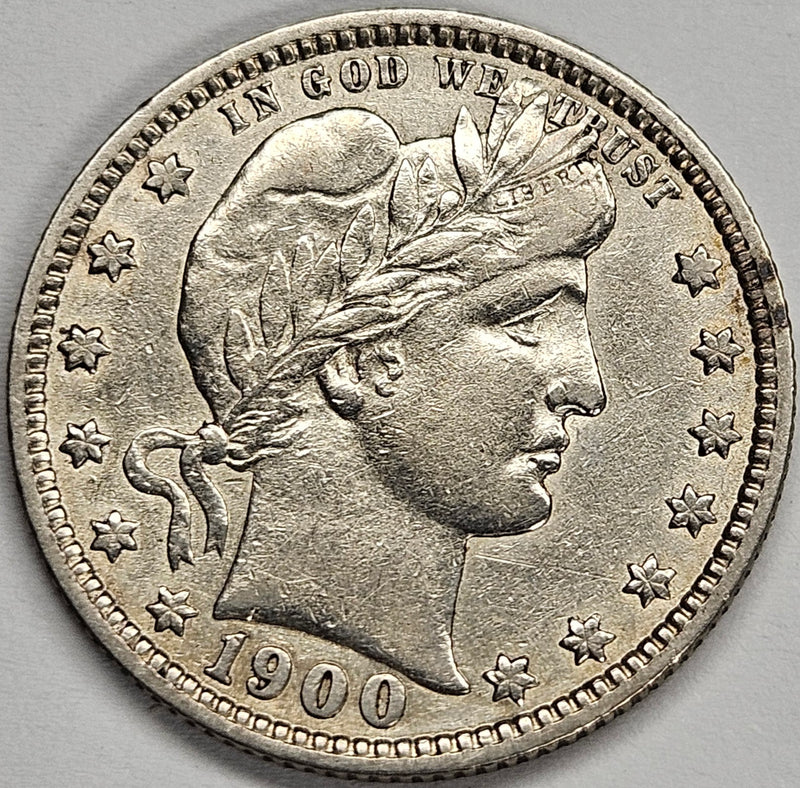 1900 Barber Quarter . . . . XF/AU