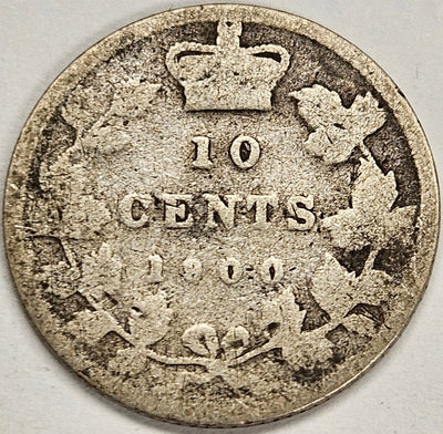 1900 Canadian 10 Cents Good/VG