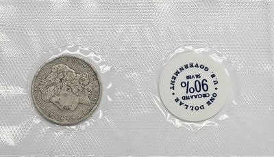 1900-O Morgan Dollar GSA Envelope Fine many rim bumps