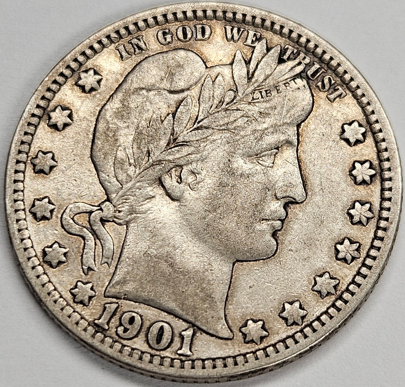 1901 Barber Quarter . . . . Extremely Fine