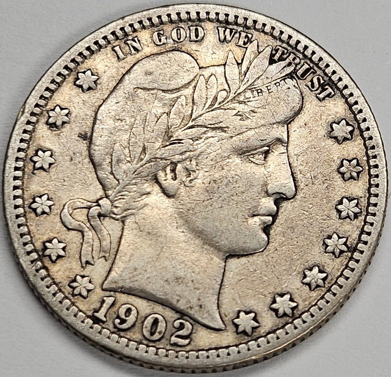 1902 Barber Quarter . . . . VF/XF