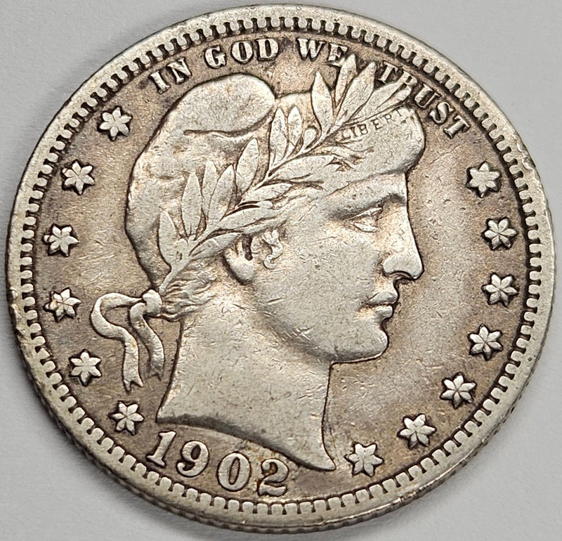 1902 Barber Quarter . . . . Extremely Fine