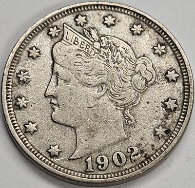 1902 Liberty Nickel VF/XF