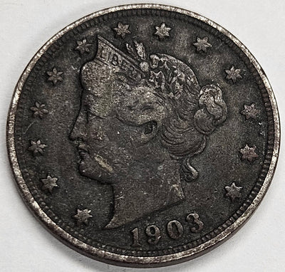 1903 Liberty Nickel Fine dark